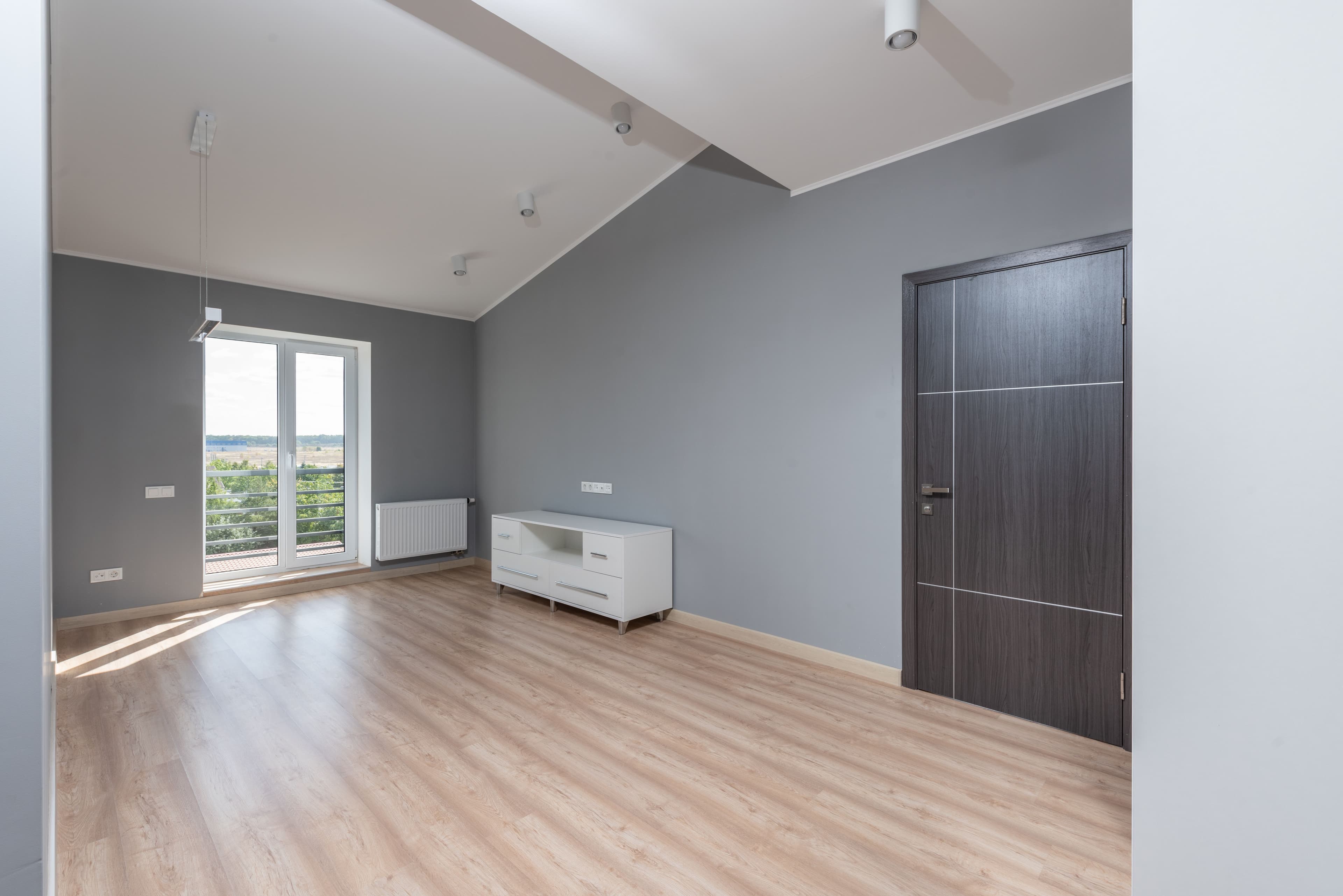 Living room at move-in